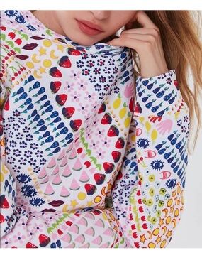 Champion x Susan Alexandra Reverse Weave Allover Print Sweatshirt XS